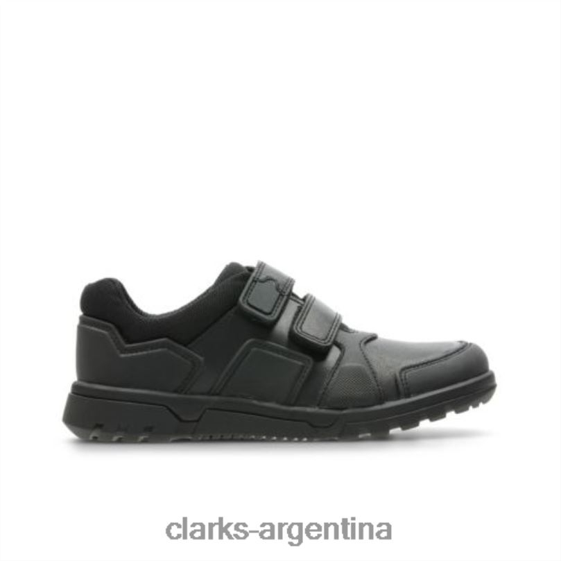 Clarks niños 2FZPZ4878 clarks de cuero negro blake street inf g fit cuero negro