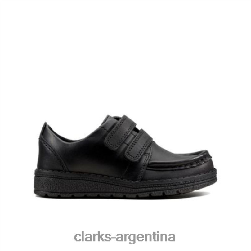 Clarks niños 2FZPZ4886 mendip bright inf f fit clarks de cuero negro cuero negro