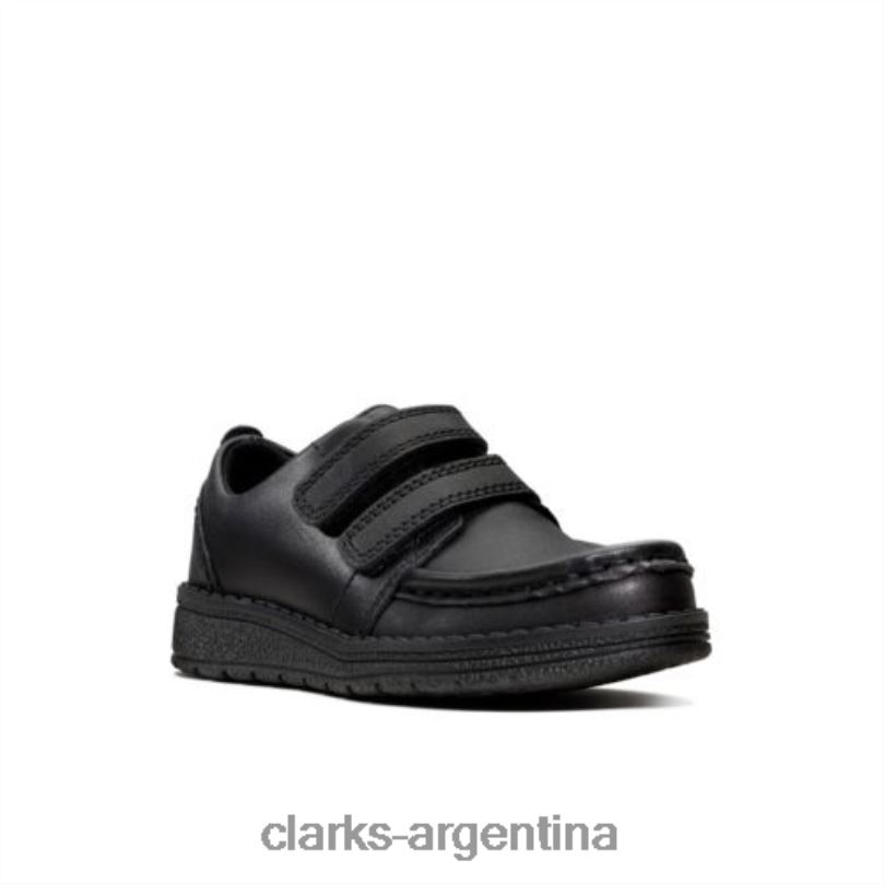 Clarks niños 2FZPZ4886 mendip bright inf f fit clarks de cuero negro cuero negro