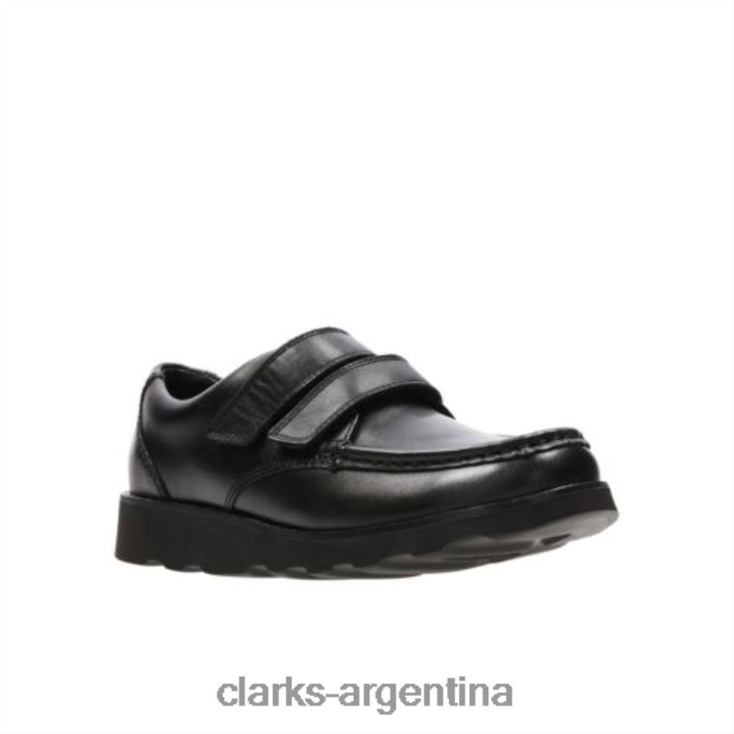 Clarks niños 2FZPZ4889 clarks corona de cuero negro tate inf g fit cuero negro