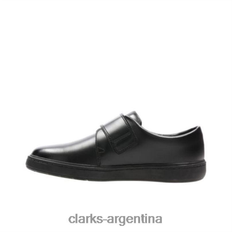 Clarks niños 2FZPZ4894 clarks de cuero negro street shiny inf g fit cuero negro