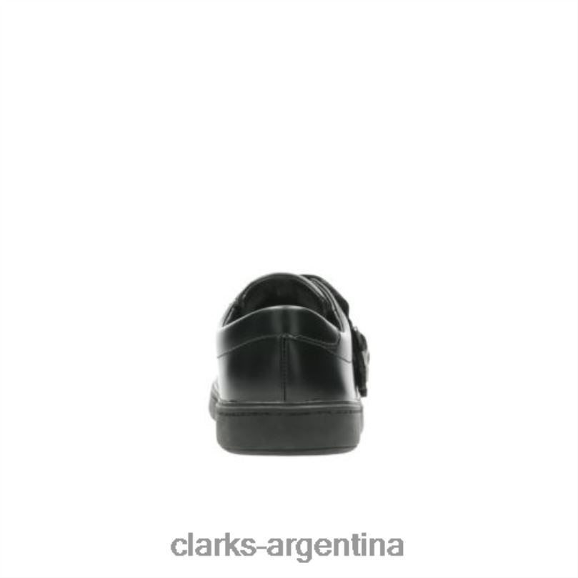 Clarks niños 2FZPZ4895 street stride jnr f fit clarks cuero negro cuero negro