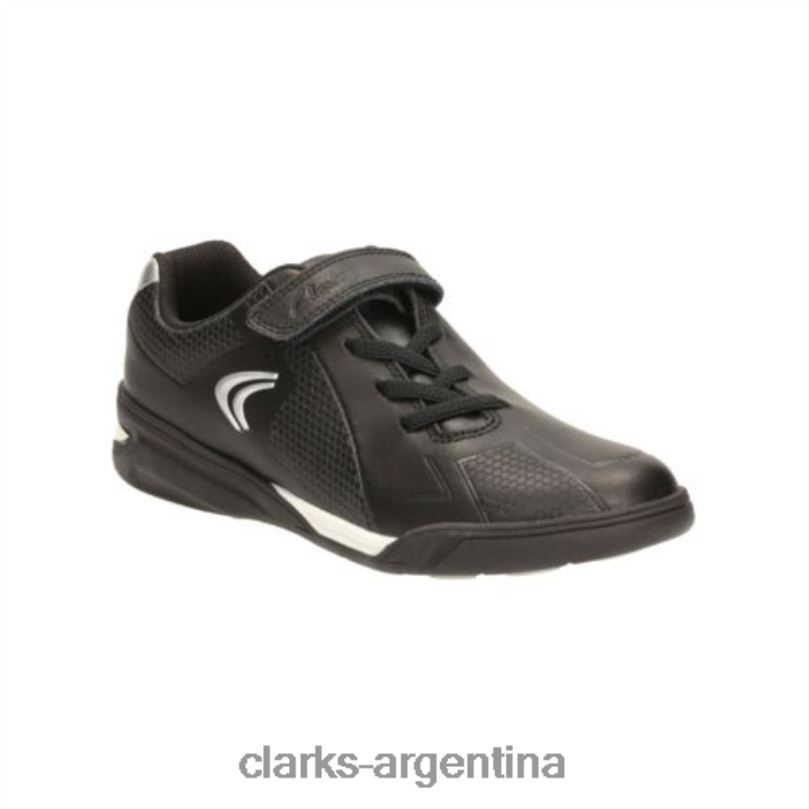 Clarks niños 2FZPZ4896 premio clarks negros salto pre g fit negro