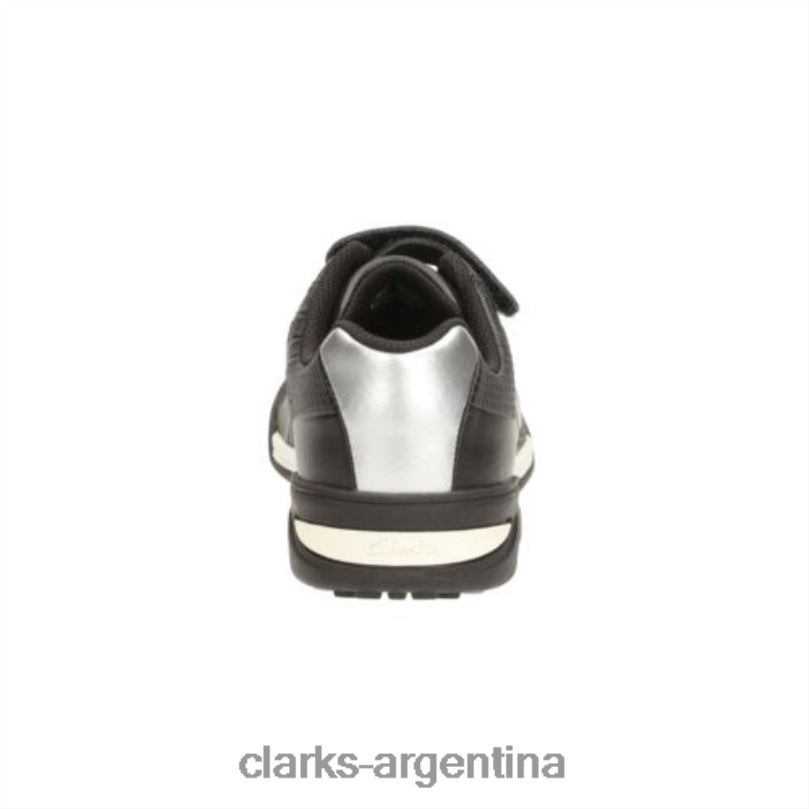 Clarks niños 2FZPZ4933 premio salto inf g fit clarks black leather cuero negro