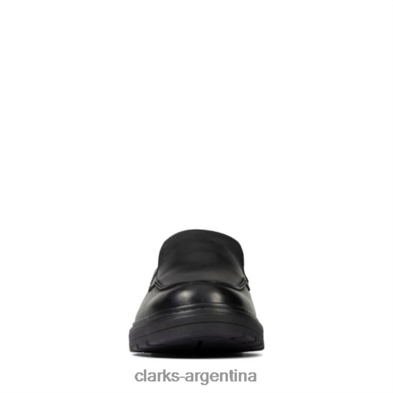 Clarks niños 2FZPZ5878 loxham grove juvenil cuero negro clarks de cuero negro cuero negro