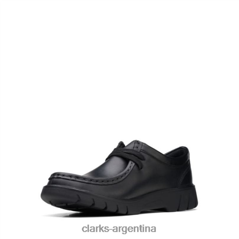 Clarks niños 2FZPZ5944 clarks de cuero negro rama bajo cuero negro juvenil cuero negro
