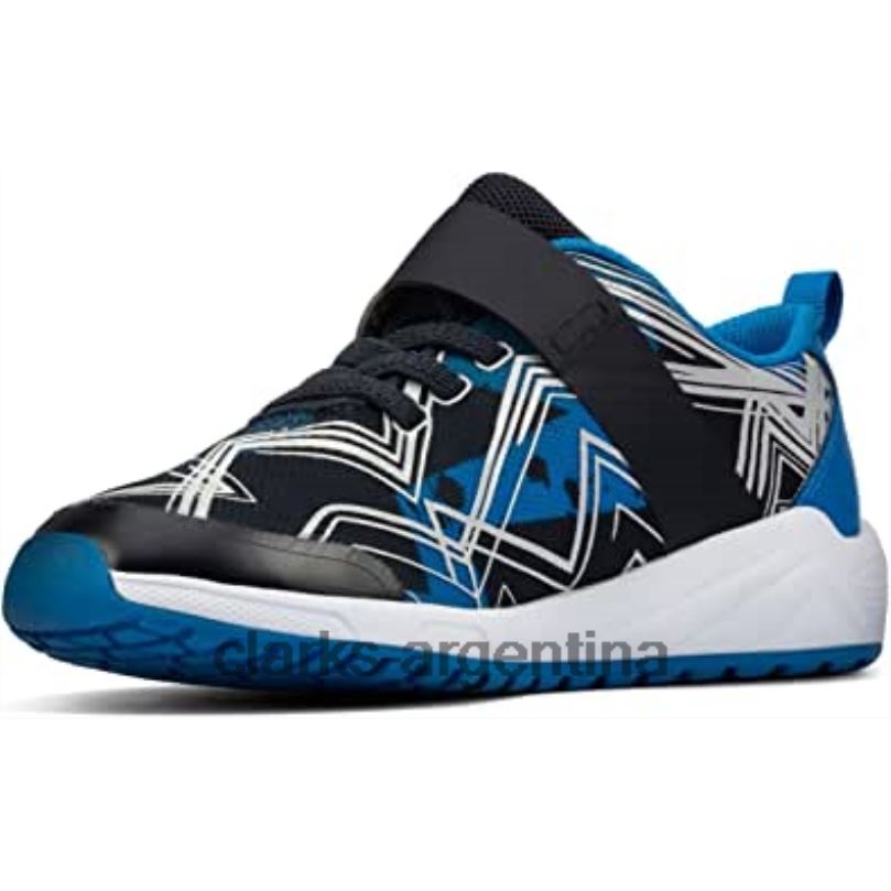 Clarks niños 2FZPZ550 Zapatillas de deporte azules para niños Aeon Pace de clarks azul