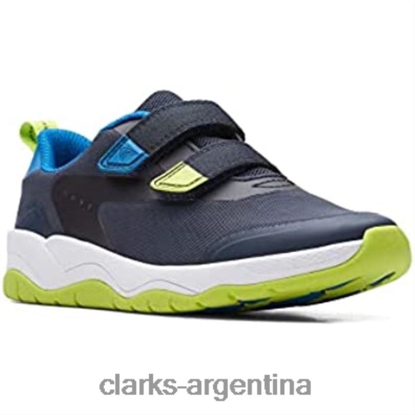 Clarks niños 2FZPZ638 Zapatillas lowder race niño textil azul clarks