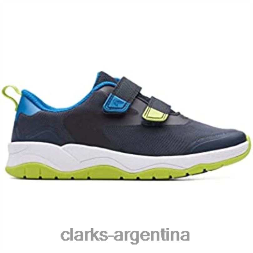 Clarks niños 2FZPZ638 Zapatillas lowder race niño textil azul clarks