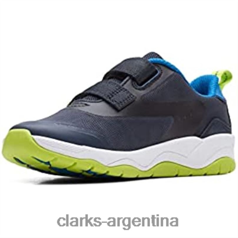 Clarks niños 2FZPZ640 Zapatillas clarks lowder race niño textil azul