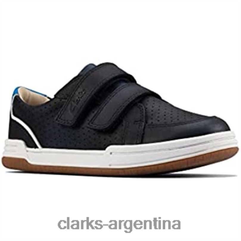 Clarks niños 2FZPZ670 zapatillas fawn solo niño azul clarks azul