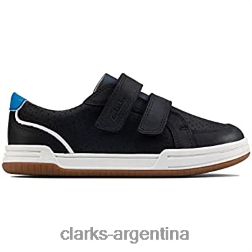 Clarks niños 2FZPZ670 zapatillas fawn solo niño azul clarks azul