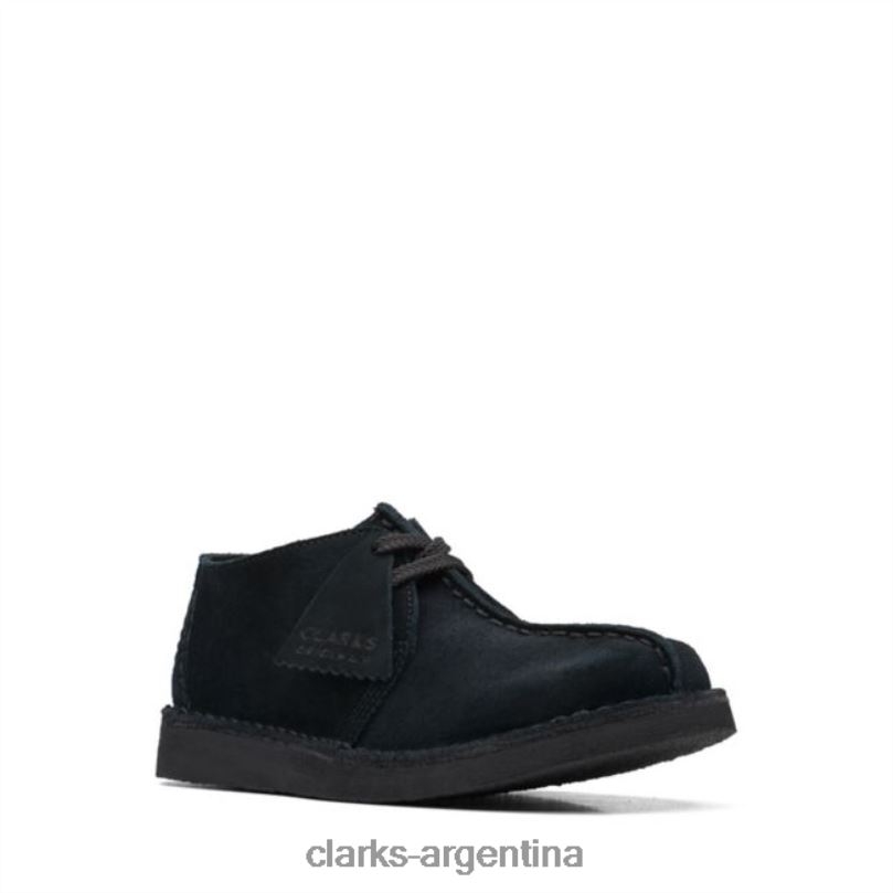 Clarks niños 2FZPZ6892 clarks de gamuza negra antigua desert trek ante negro