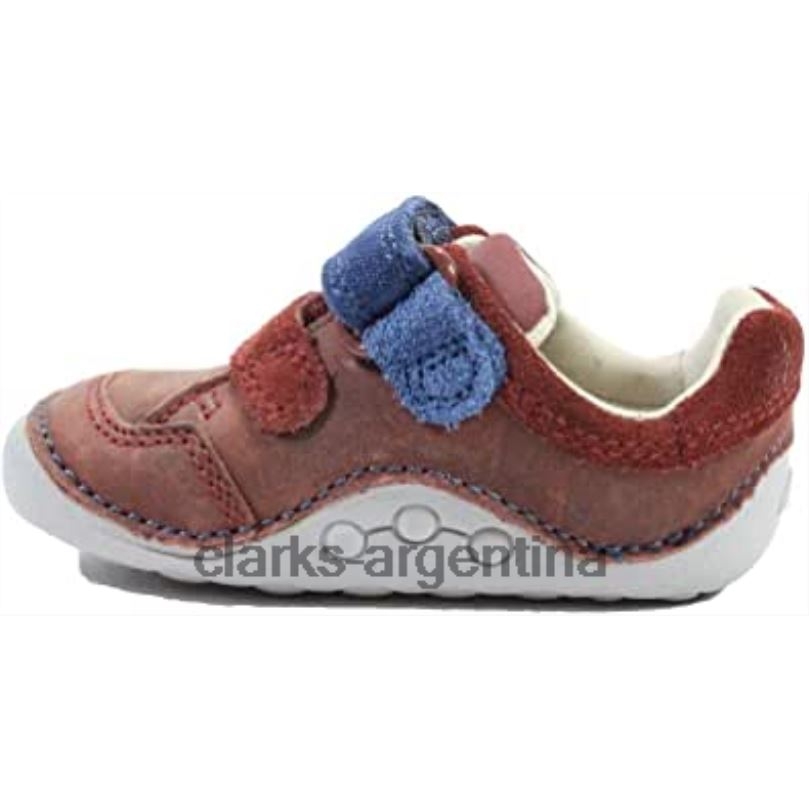 Clarks niños 2FZPZ153 Zapatos pre andadores para niños de cuero marrón clarks ti ny zakk