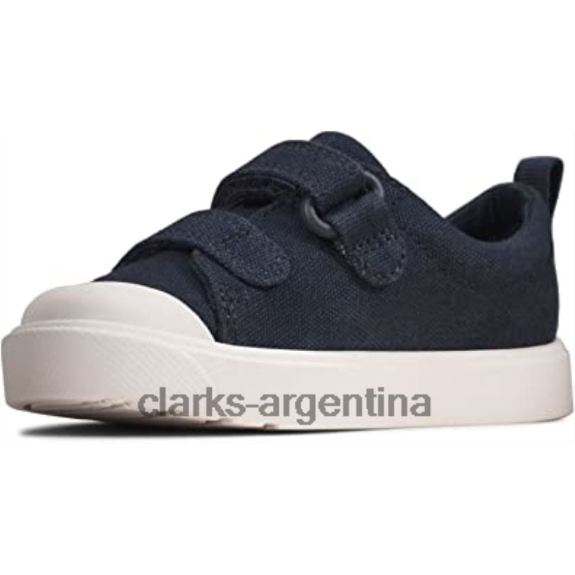 Clarks niños 2FZPZ2678 zapatillas bajas unisex city bright t lona azul marino clarks lona azul marino