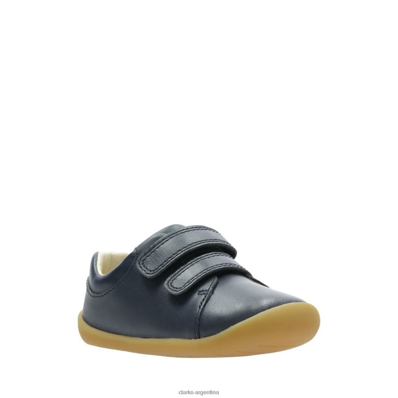 Clarks niños 2FZPZ3805 roamer craft t clarks cuero azul marino cuero azul marino