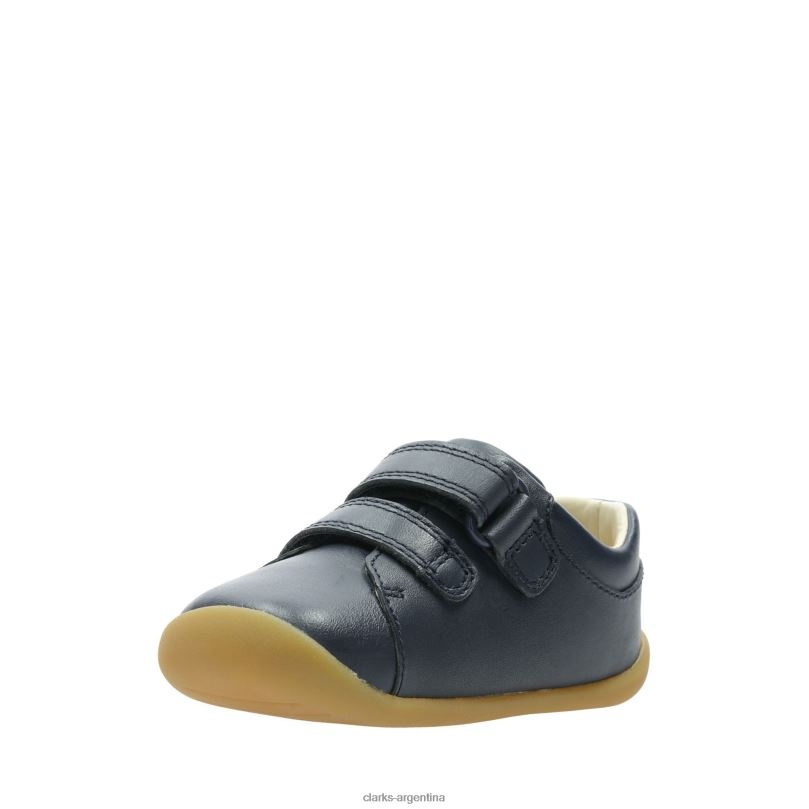 Clarks niños 2FZPZ3805 roamer craft t clarks cuero azul marino cuero azul marino