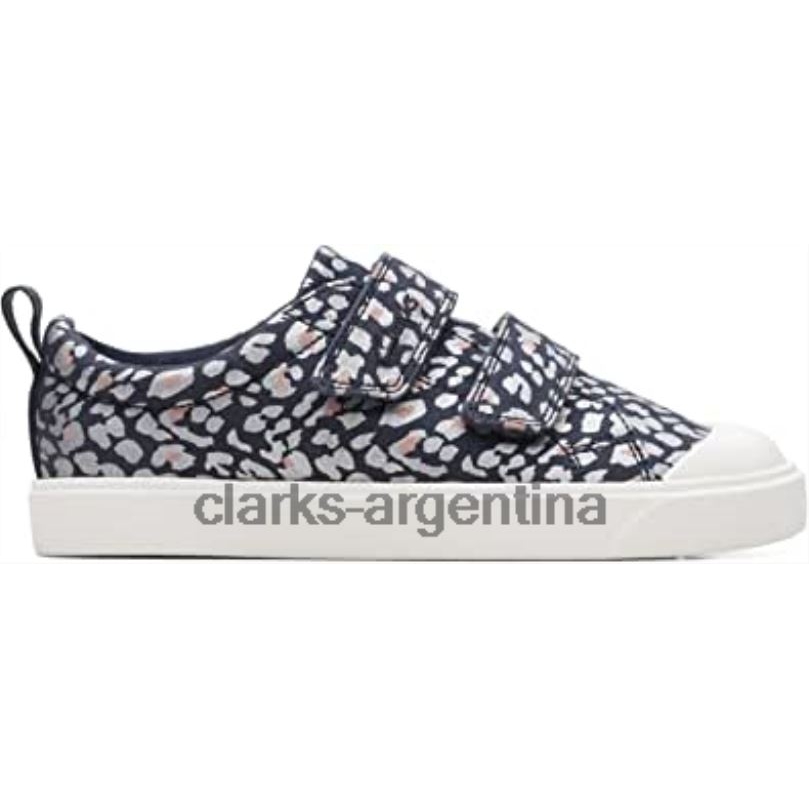 Clarks niños 2FZPZ391 ciudad brillante niño textil lona 0 azul clarks