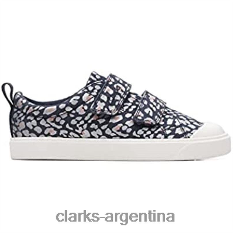 Clarks niños 2FZPZ391 ciudad brillante niño textil lona 0 azul clarks