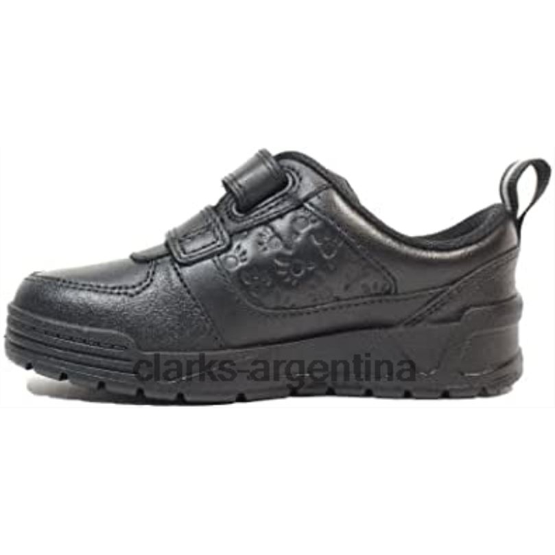 Clarks niños 2FZPZ50 clarks palmer steggy zapatos de cuero para niños negro
