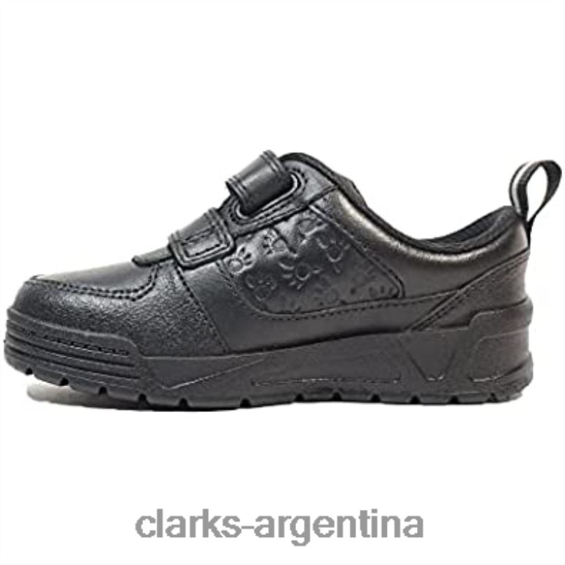 Clarks niños 2FZPZ50 clarks palmer steggy zapatos de cuero para niños negro
