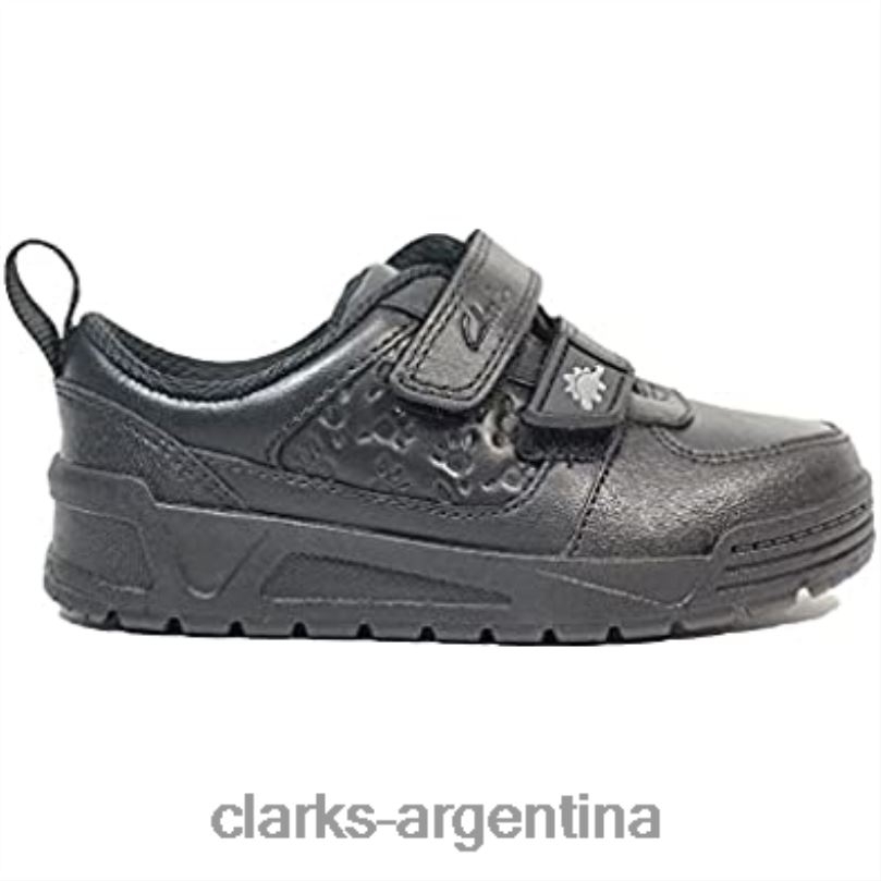 Clarks niños 2FZPZ50 clarks palmer steggy zapatos de cuero para niños negro