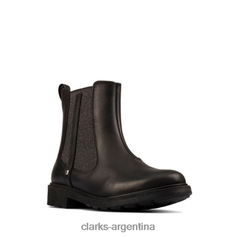 Clarks niños 2FZPZ5757 astrol orkid cuero negro clarks cuero negro cuero negro