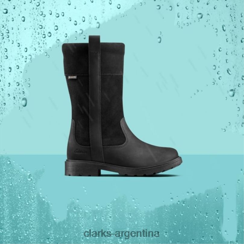 Clarks niños 2FZPZ5790 astrol hi gore-tex niño cuero negro clarks de cuero negro cuero negro