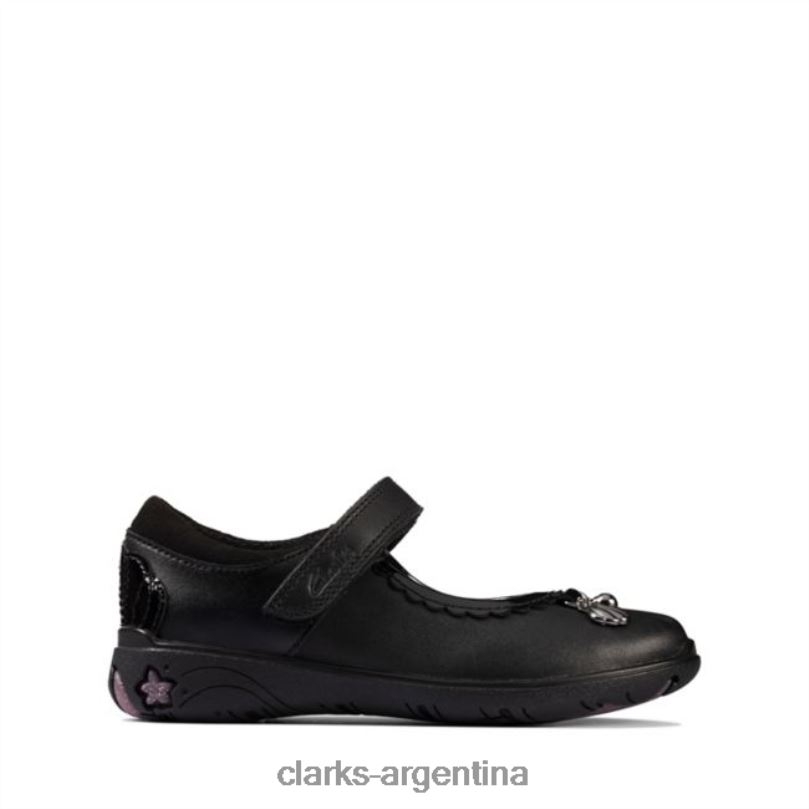 Clarks niños 2FZPZ5876 cuero negro sea shimmer niño clarks de cuero negro cuero negro