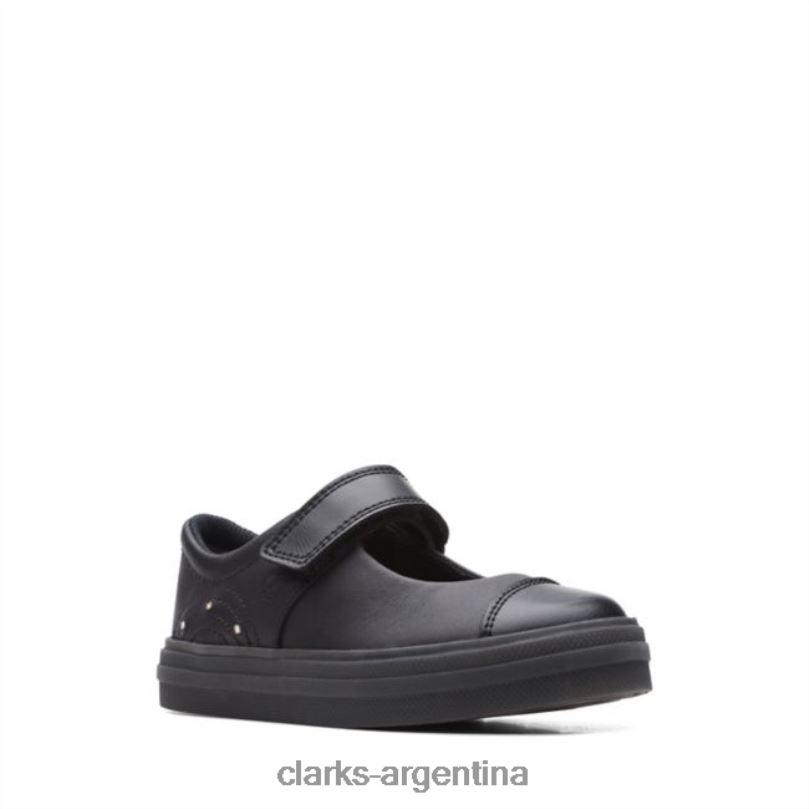 Clarks niños 2FZPZ5886 brillo brillo niño cuero negro clarks de cuero negro cuero negro