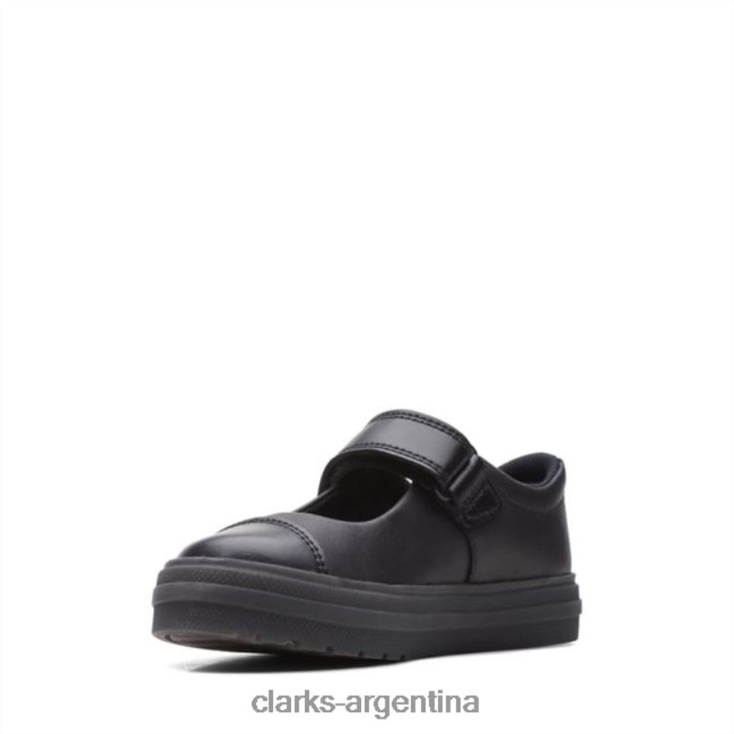Clarks niños 2FZPZ5886 brillo brillo niño cuero negro clarks de cuero negro cuero negro