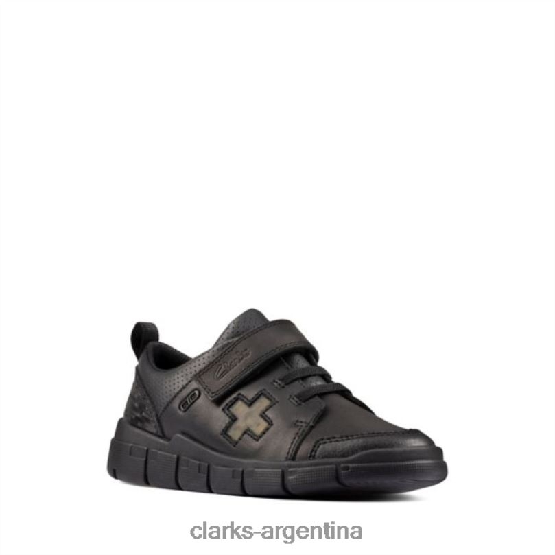 Clarks niños 2FZPZ5896 clarks de cuero negro encode flash niño cuero negro cuero negro