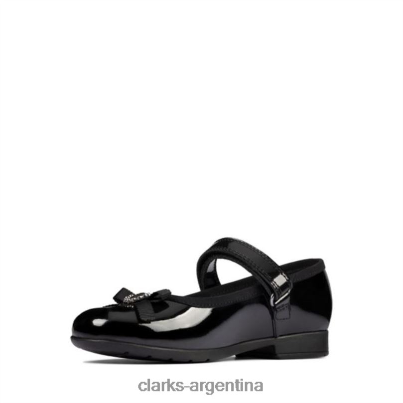 Clarks niños 2FZPZ5904 charol negro clarks scala spark kid charol negro charol negro