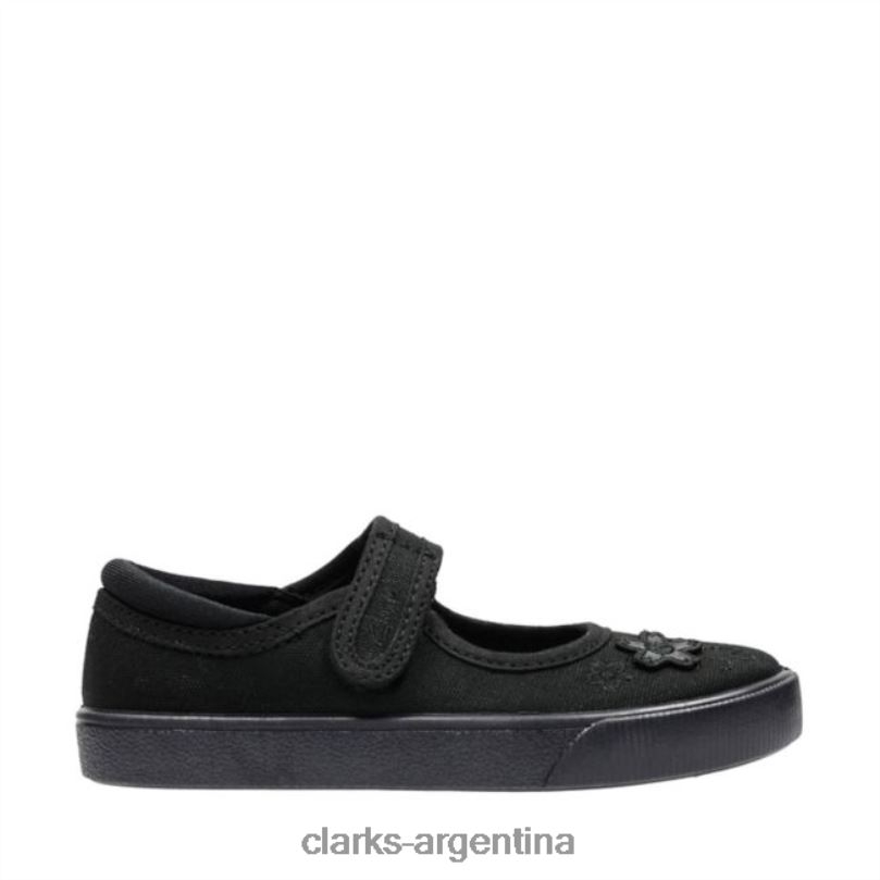 Clarks niños 2FZPZ5912 Tela negra de Clarks hopper go kid, tela negra tela negra