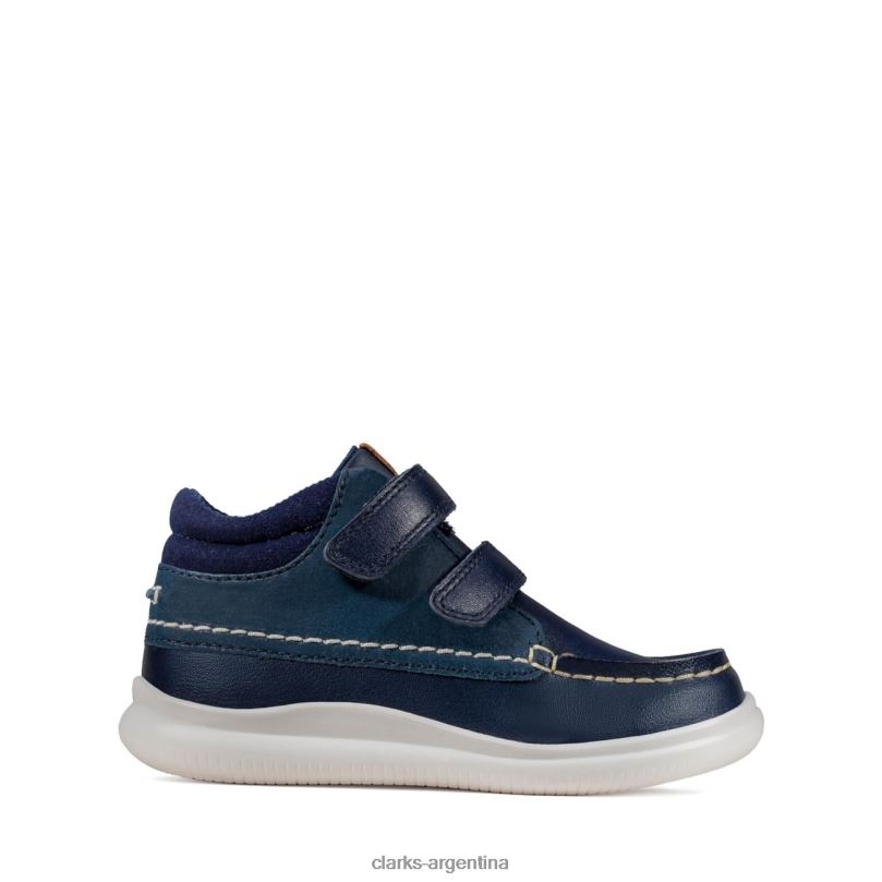 Clarks niños 2FZPZ5928 cuero azul marino clarks crest tuktu niño cuero azul marino cuero azul marino