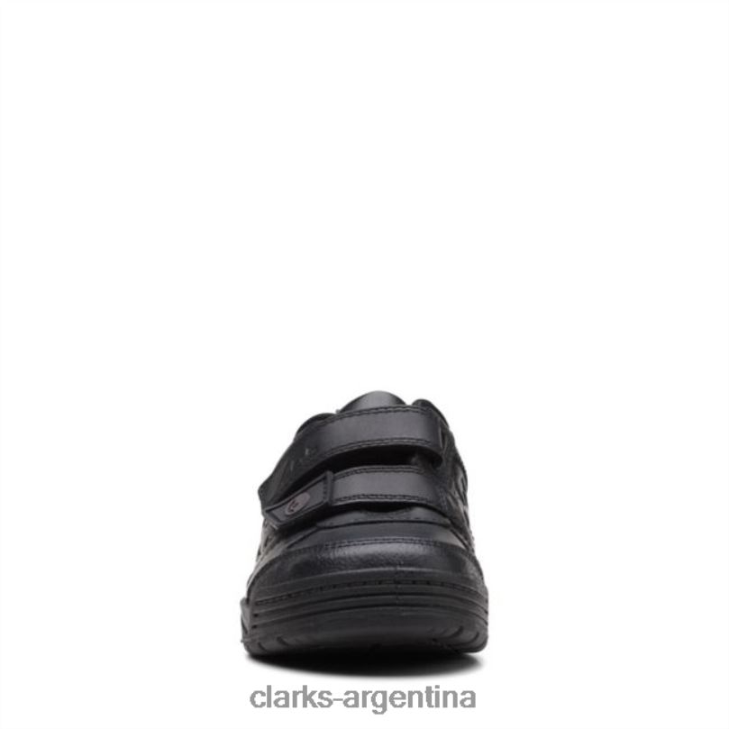 Clarks niños 2FZPZ5964 cuero negro palmer mist kid clarks de cuero negro cuero negro