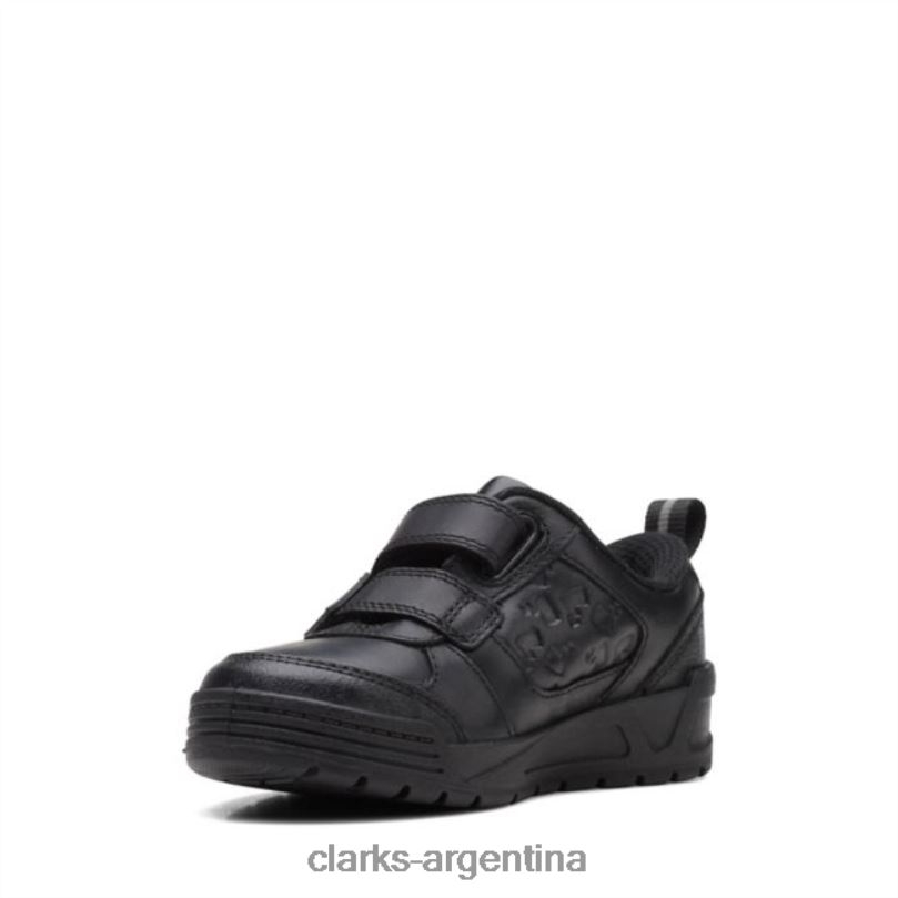 Clarks niños 2FZPZ5964 cuero negro palmer mist kid clarks de cuero negro cuero negro