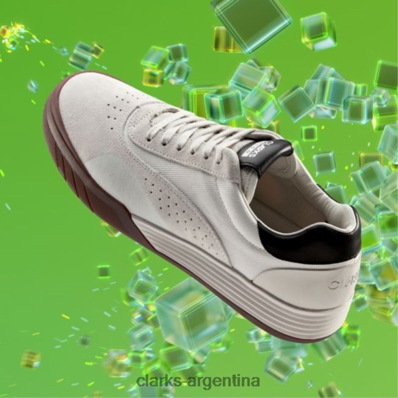 Clarks niños 2FZPZ6887 cica juvenil off white ante clarks off white ante gamuza blanca