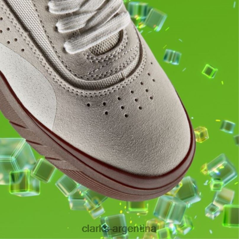 Clarks niños 2FZPZ6887 cica juvenil off white ante clarks off white ante gamuza blanca