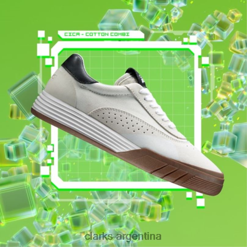 Clarks niños 2FZPZ6887 cica juvenil off white ante clarks off white ante gamuza blanca