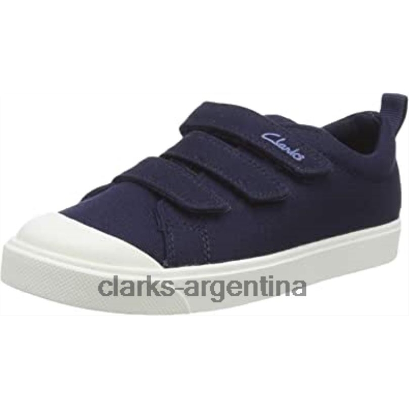 Clarks niños 2FZPZ923 zapatillas bajas clarks city vibe k unisex para niños de lona azul marino lona azul marino lona azul marino lona azul marino