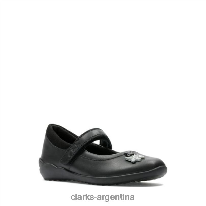 Clarks niños 2FZPZ5857 clarks cuero negro vibrante trail niño cuero negro cuero negro