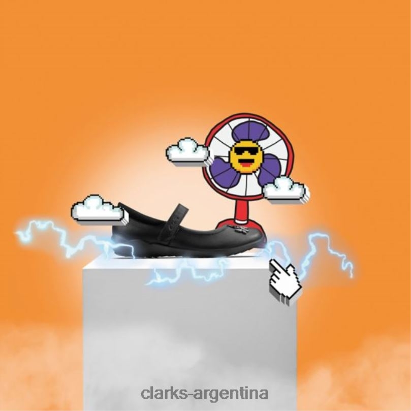 Clarks niños 2FZPZ5870 vibrante trail kid charol negro charol negro clarks charol negro