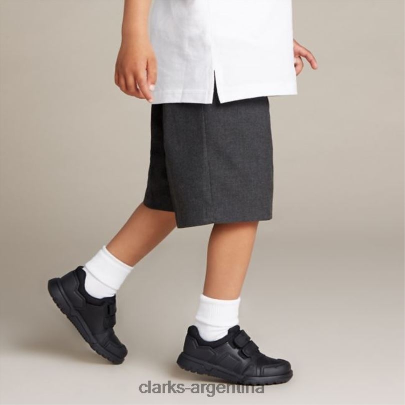 Clarks niños 2FZPZ5903 blake street cuero negro clarks cuero negro cuero negro