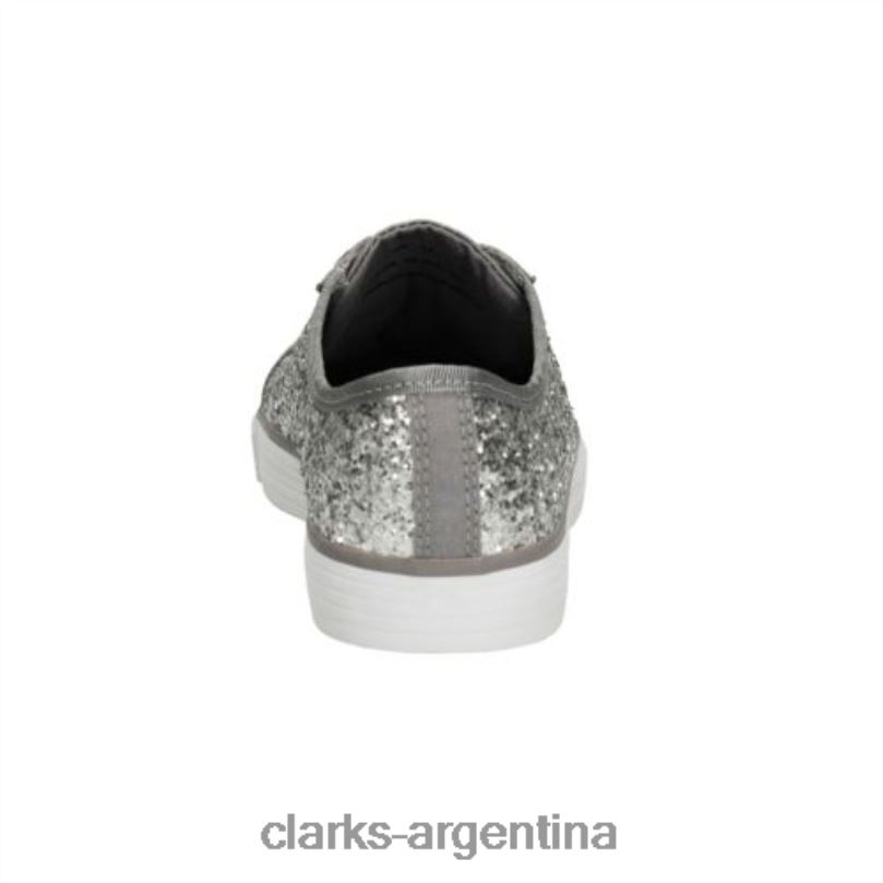 Clarks niños 2FZPZ4589 brill cora jnr f fit clarks plata plata