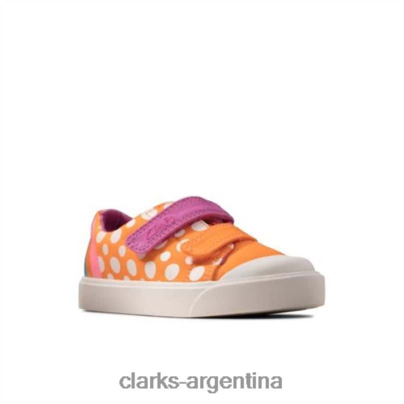 Clarks niños 2FZPZ4592 combi naranja clarks city bright fst f fit combinación naranja