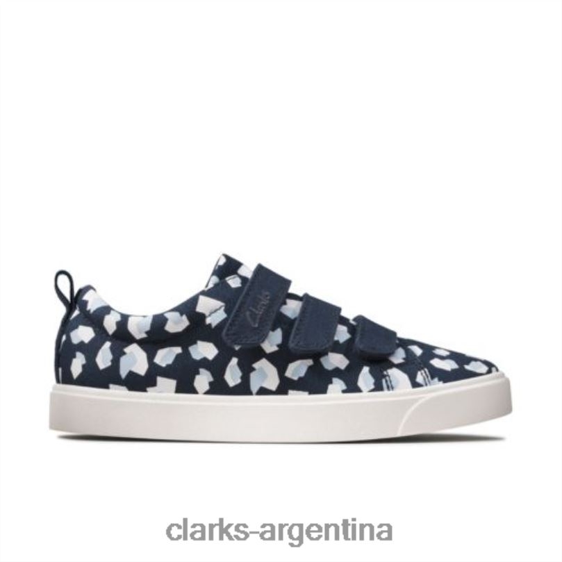 Clarks niños 2FZPZ4599 city ​​vibe inf g fit clarks estampado azul marino estampado azul marino