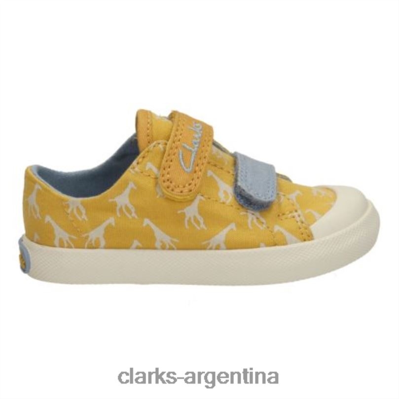 Clarks niños 2FZPZ4809 clarks yel low textil halcy hop fst g fit textil amarillo