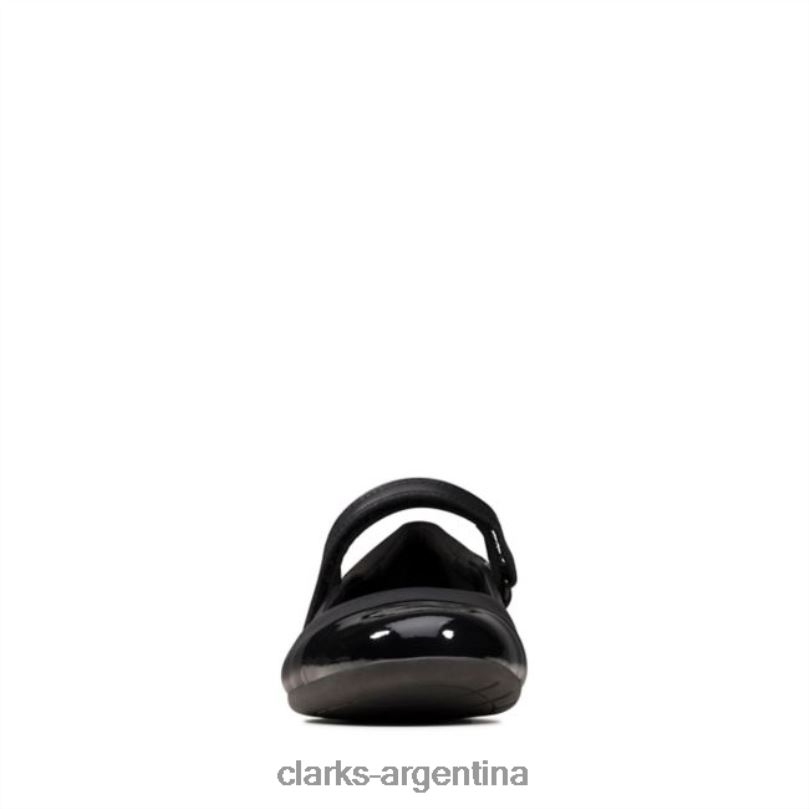 Clarks niños 2FZPZ5838 scala gem juvenil cuero negro clarks de cuero negro cuero negro