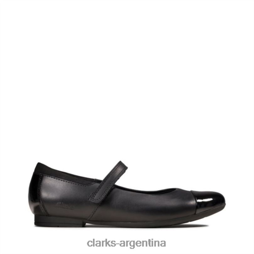 Clarks niños 2FZPZ5852 clarks cuero negro scala gem kid cuero negro cuero negro